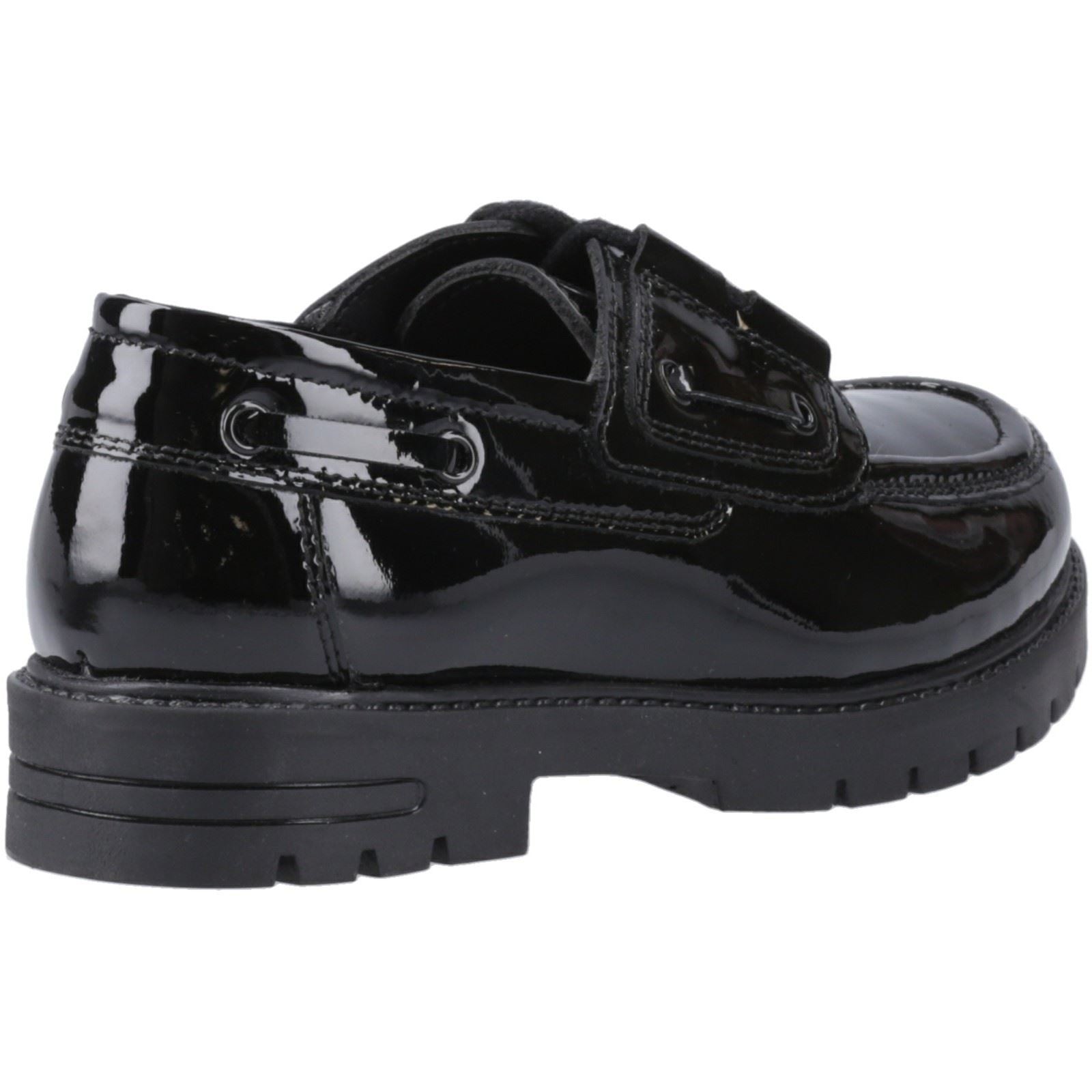 Hush Puppies Lucy Patent Leather Youth Girl's Black Shoes