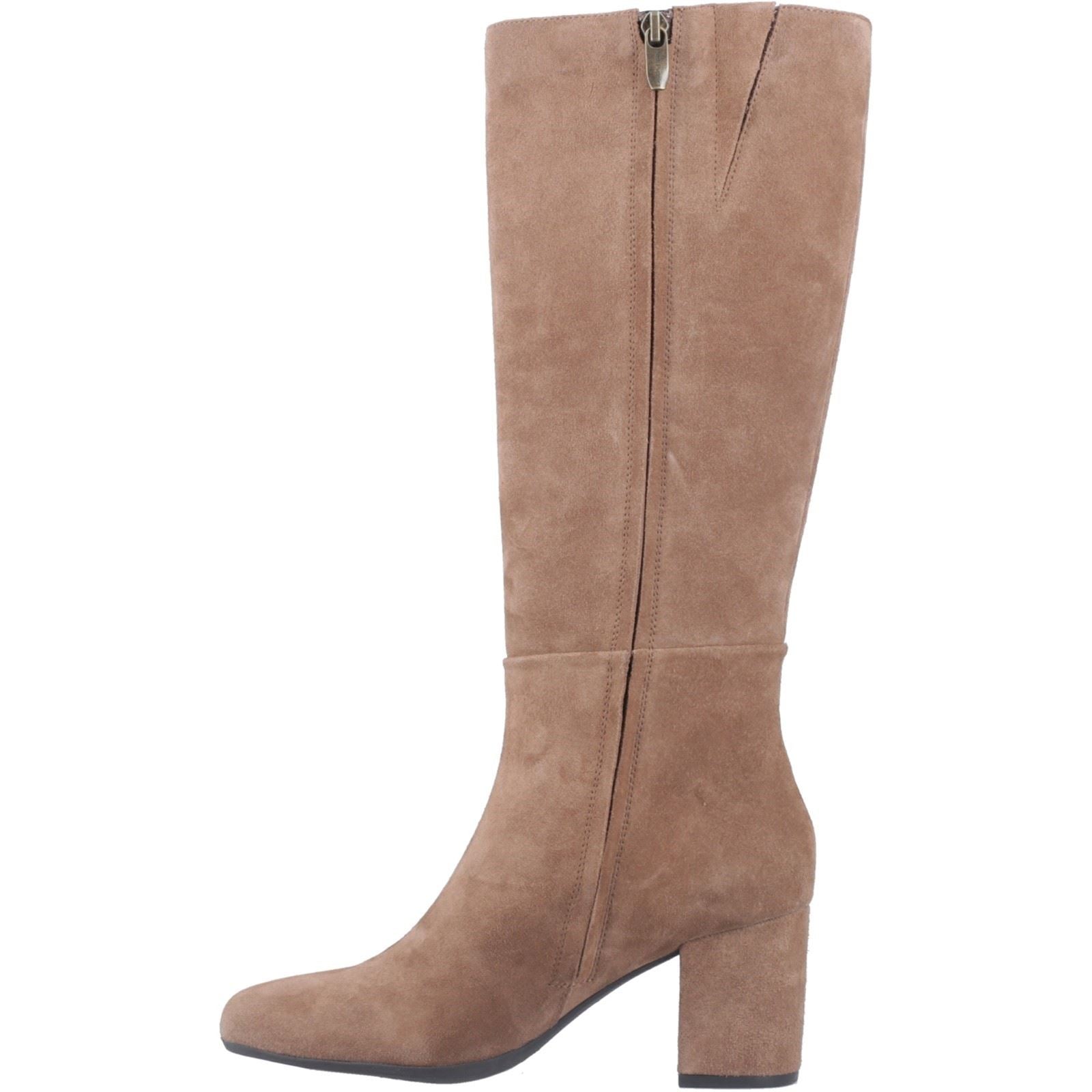 Hush Puppies Oprah Suede Women's Mocha Heeled Knee High Boots