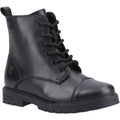 Hush Puppies Lauren Leather Junior Black Boots