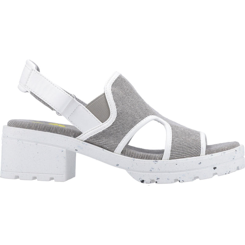 Rocket Dog Lilly Synthetic Women's Grey/White Heels