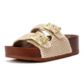 Desert Fleur Super Crochet Women's Natural Sandals