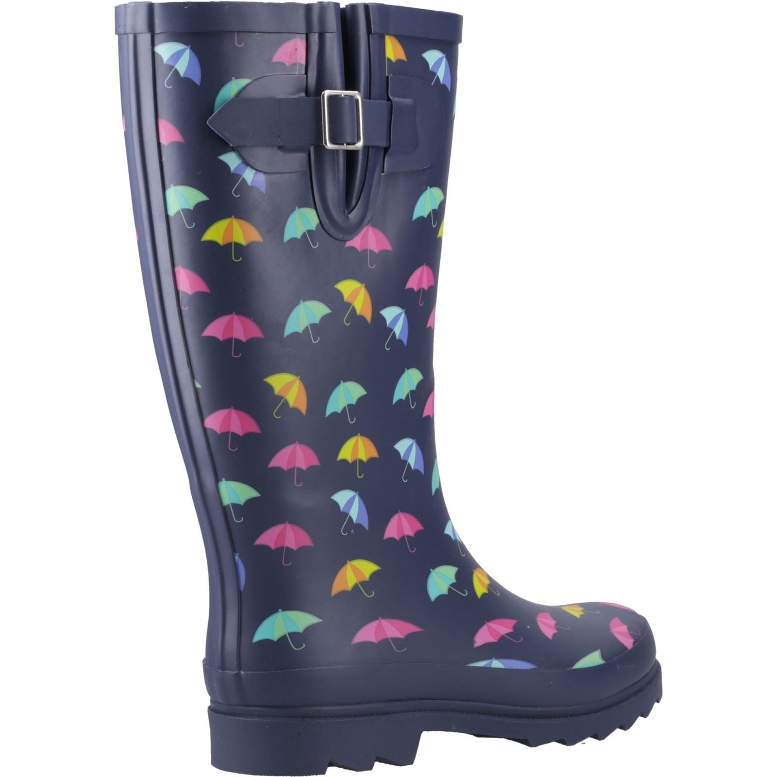Cotswold Cleeve Tall Rubber Women's Navy Wellington Boots