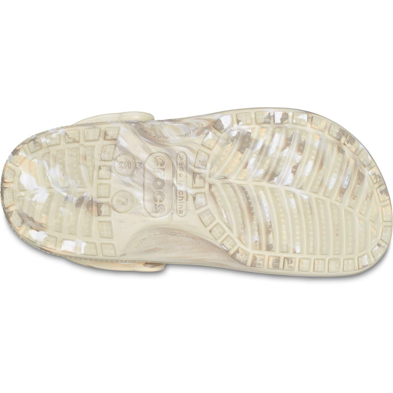 Crocs Classic Marbled Synthetic Bone/Multi Clogs