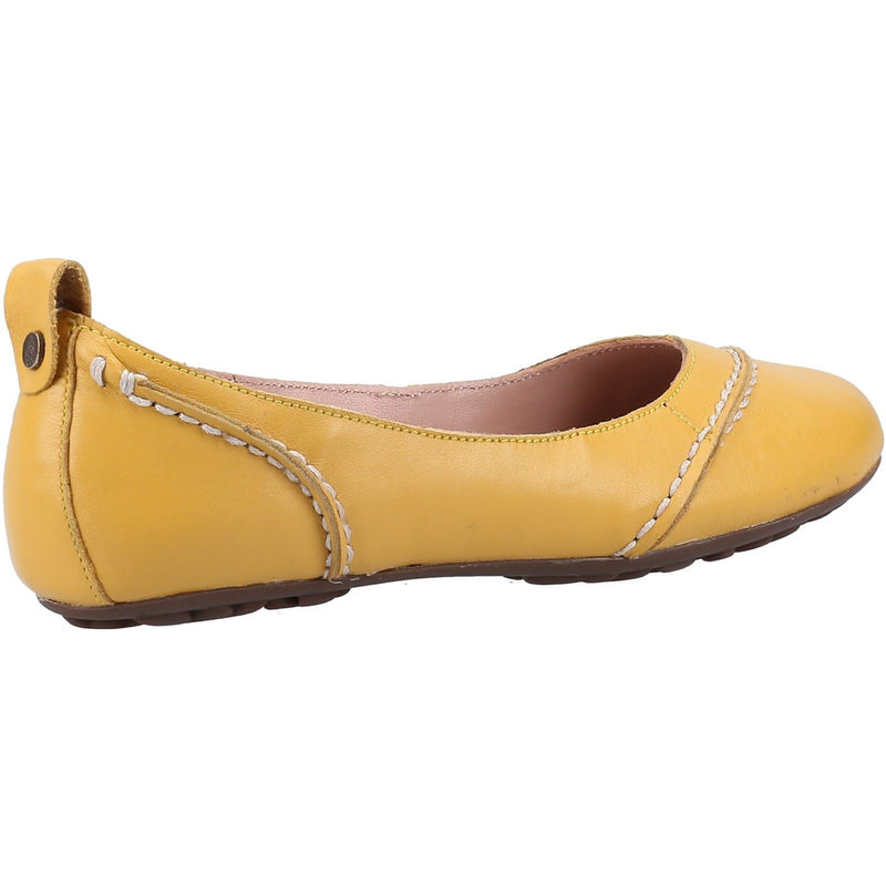 Hush Puppies Janessa Leather Women's Yellow Flats