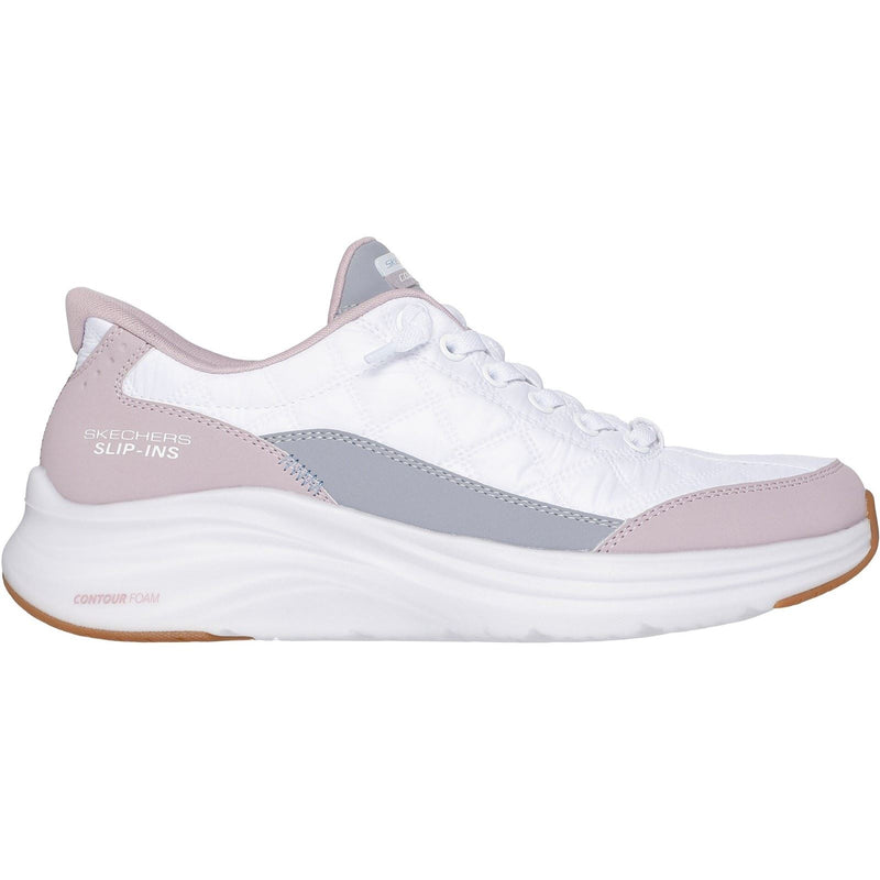 Skechers Contour Foam Cozy Fit Textile Women's White/Lavender Trainers