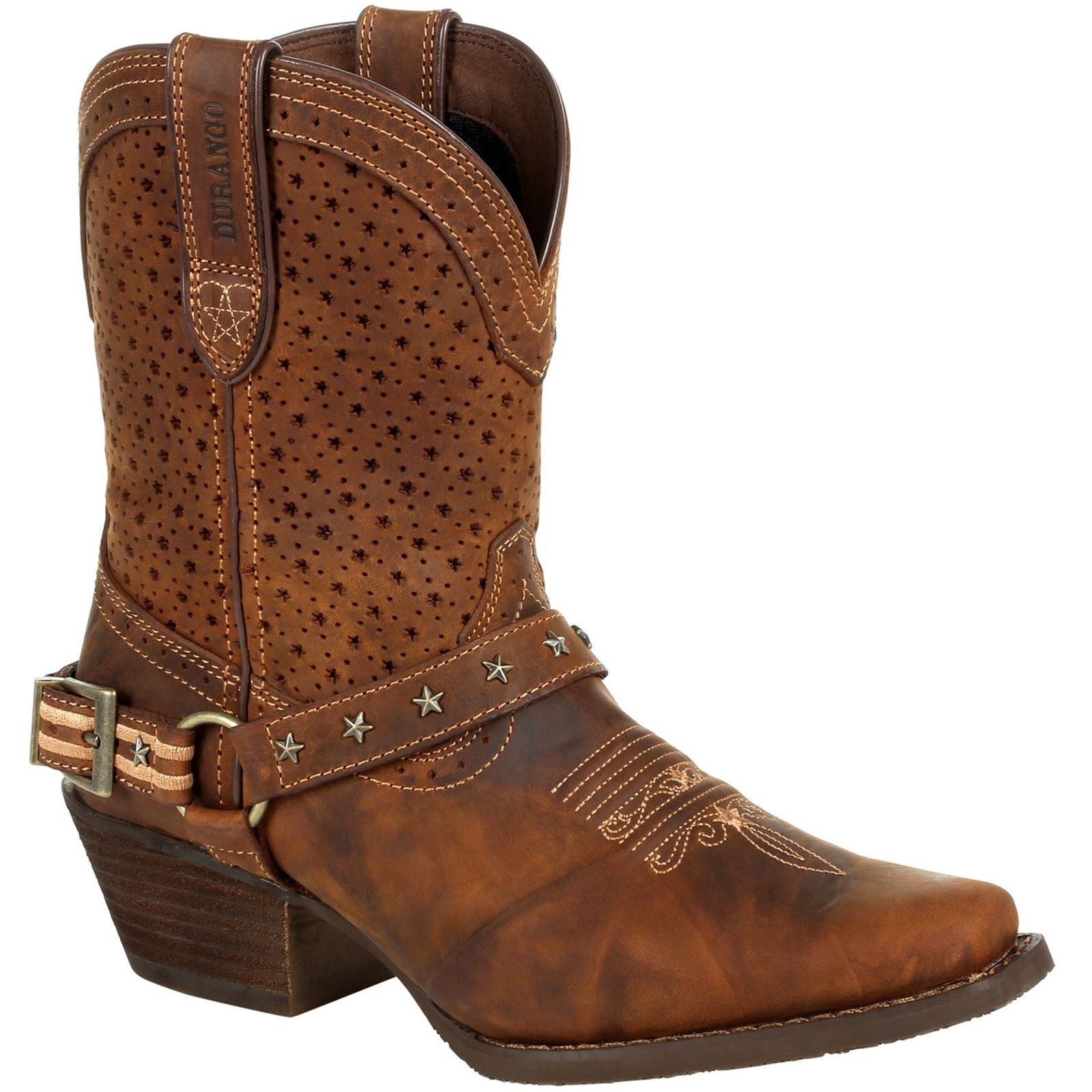 Durango Crush Leather Women's Bomber Brown Boots