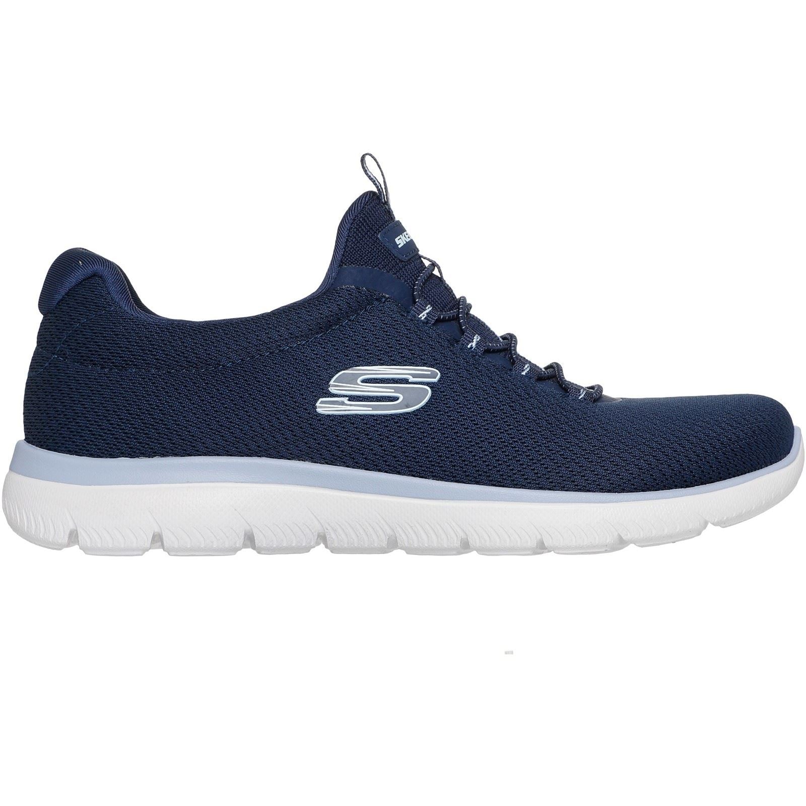 Skechers Summits Summer Blush Textile Women's Navy Trainers