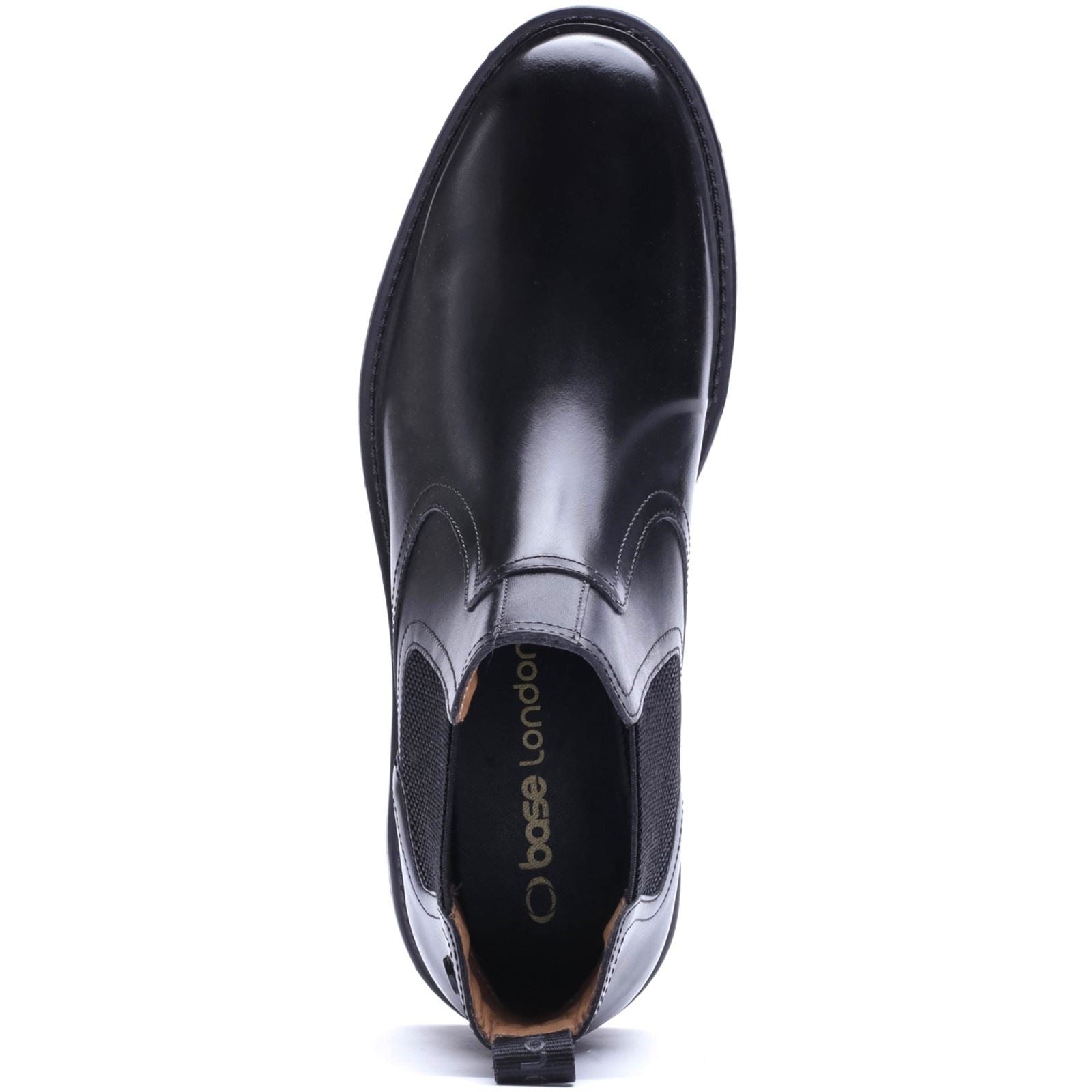 Base London Smith Leather Men's Black Boots