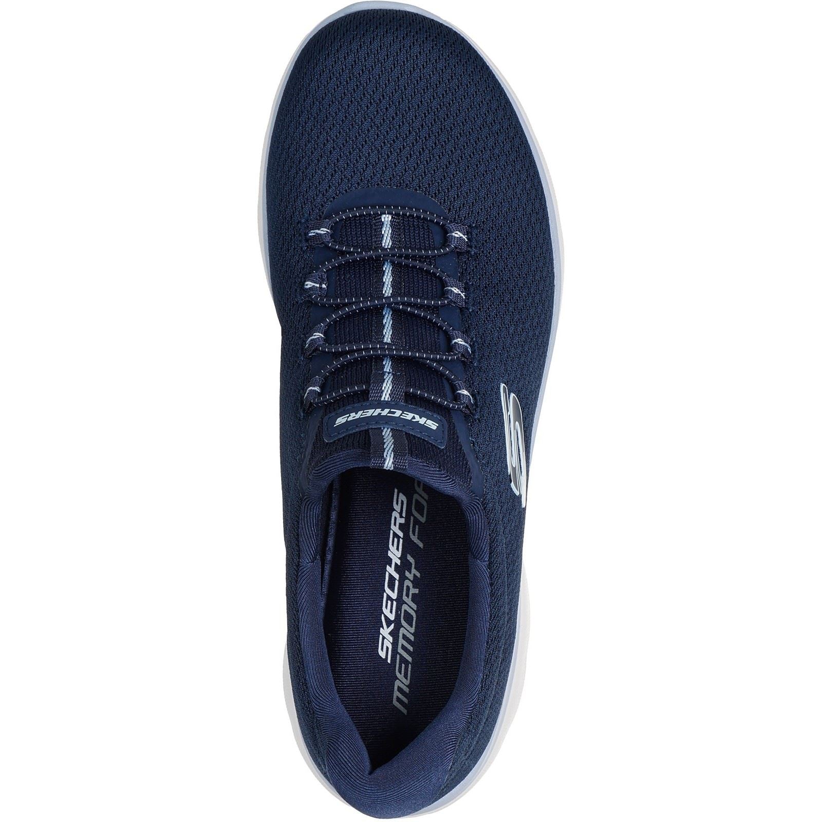 Skechers Summits Summer Blush Textile Women's Navy Trainers