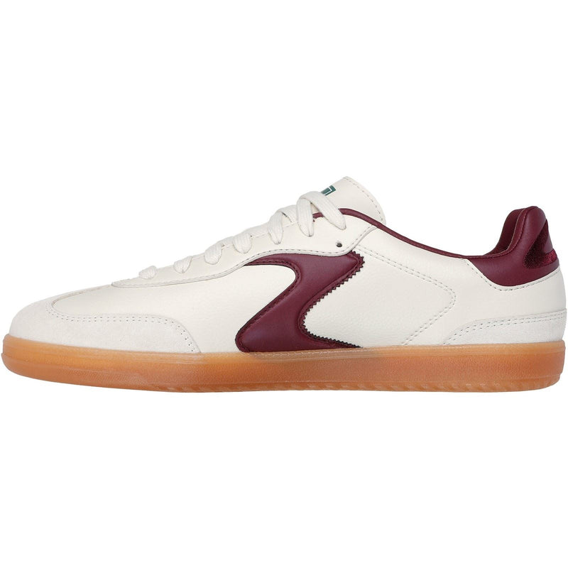 Skechers Hotshot Pyke Synthetic Men's Natural/Burgundy Trainers