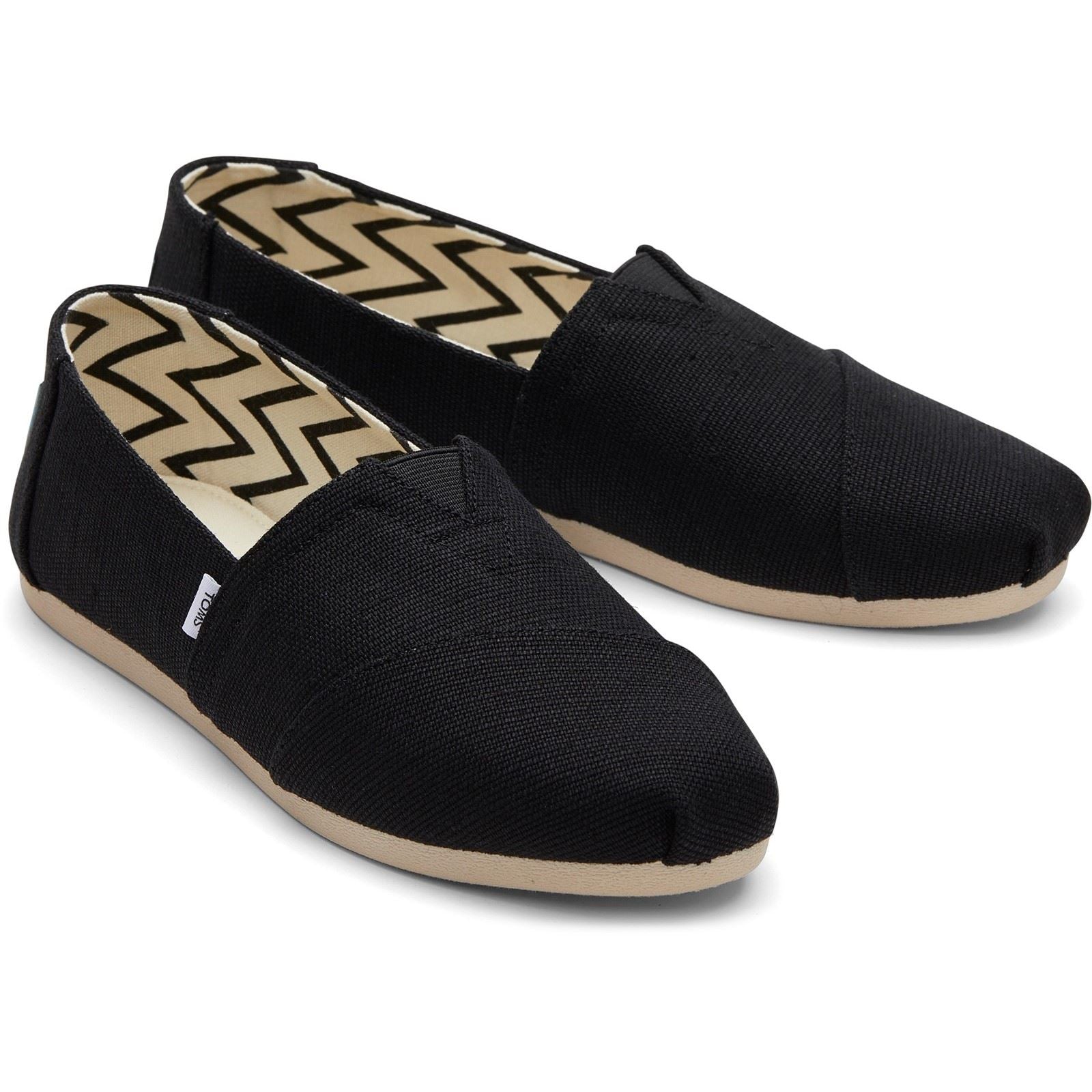 TOMS Alpargata Classic Cotton Women's Black Espadrilles