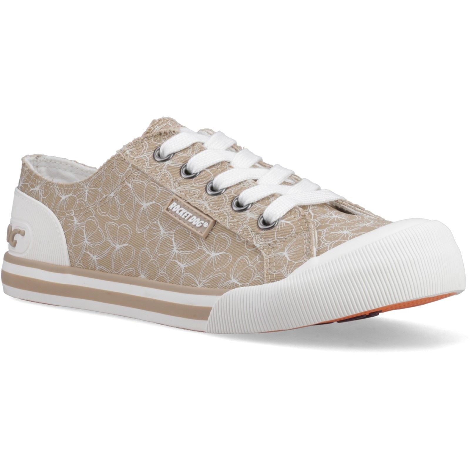 Rocket Dog Jazzin Mariposa Textile Women's Tan Trainers