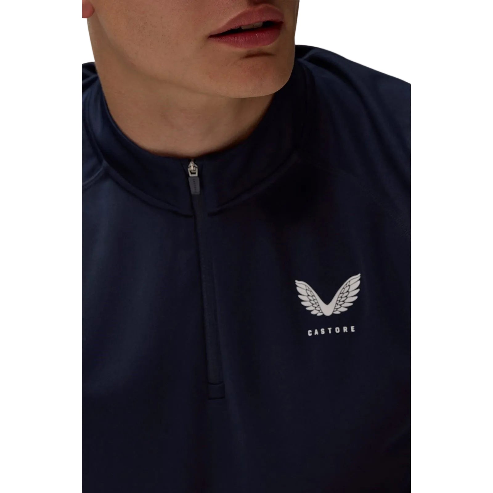 Castore Adapt Training 1/4 Zip Top Polyester Men's Blue Activewear T-Shirts