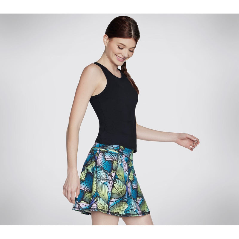 Skechers Performance GO WALK Shelf Bra Tank Nylon Women's Black Tank Tops