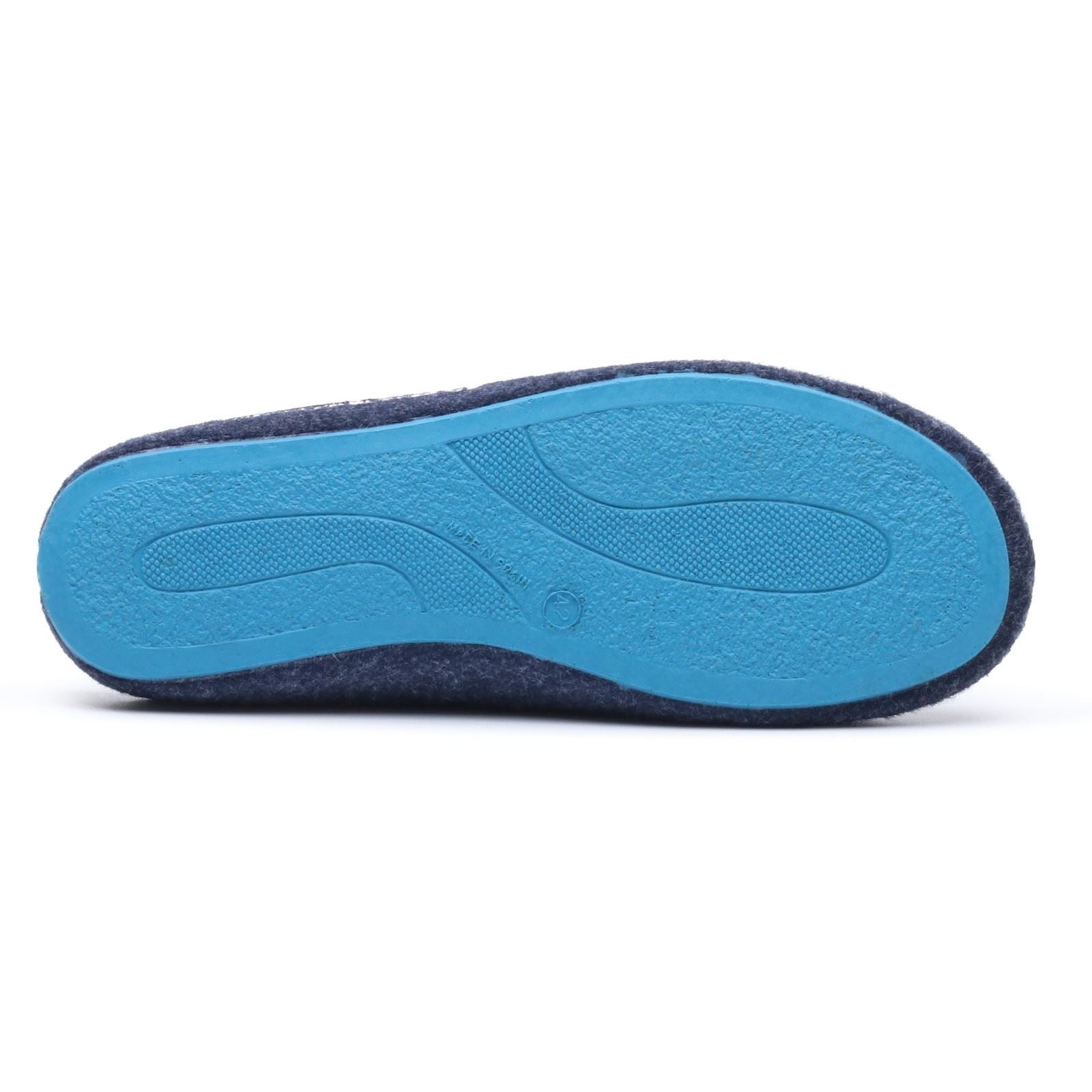 Hush Puppies The Good Polyester Men's Navy Blue Slippers
