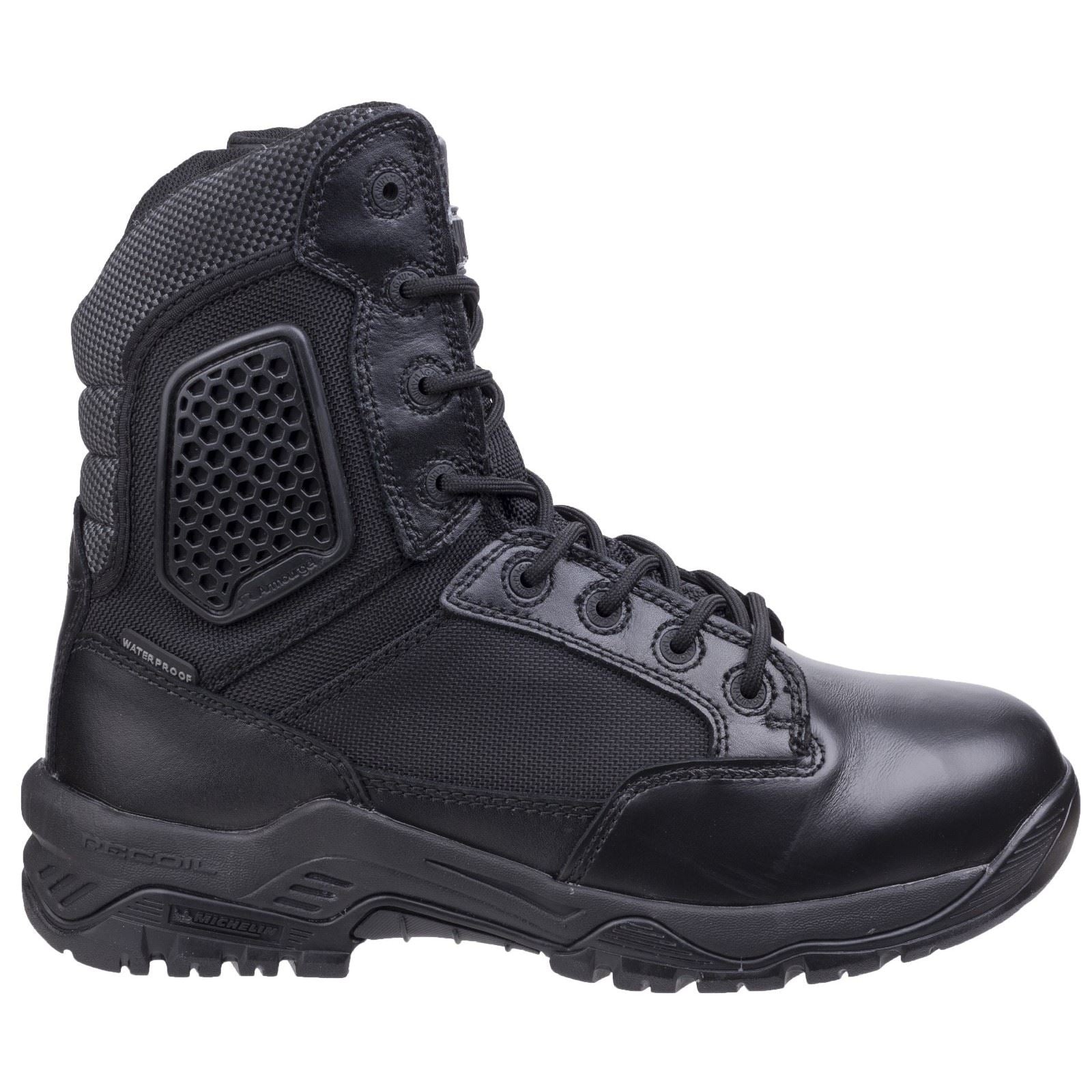 Magnum Strike Force 8.0 WP Side-Zip Leather Black Safety Boots
