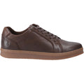 Hush Puppies Madden Leather Men's Coffee Trainers