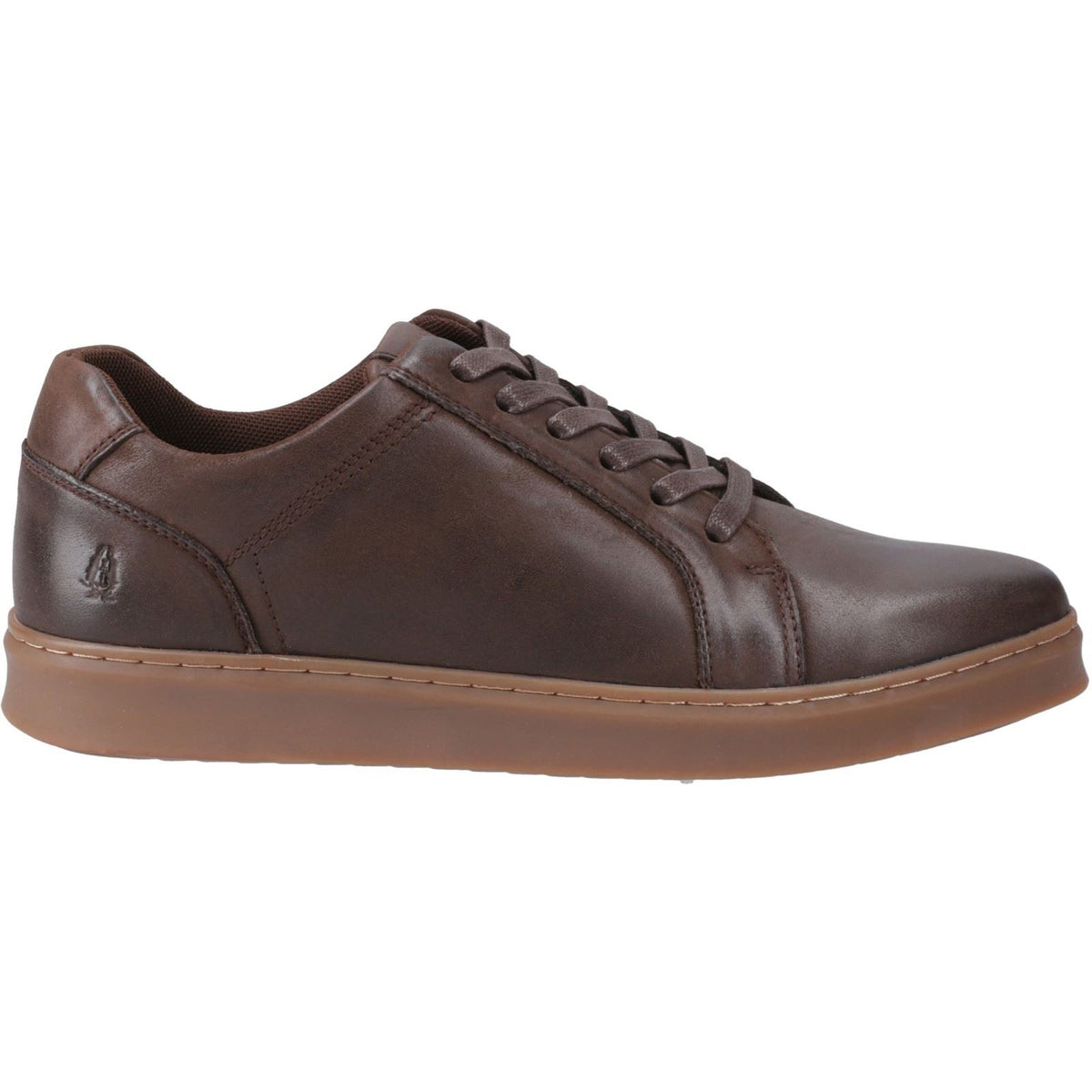 Hush Puppies Madden Leather Men's Coffee Trainers