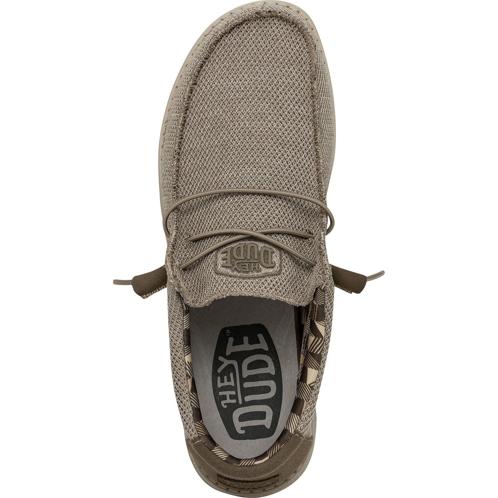 HEYDUDE Wally Sox Faux Suede Men's Beige Shoes