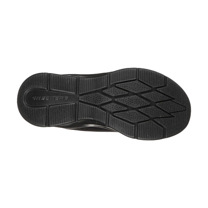 Skechers Microspec Max Synthetic Junior Black Textile & Trim Trainers