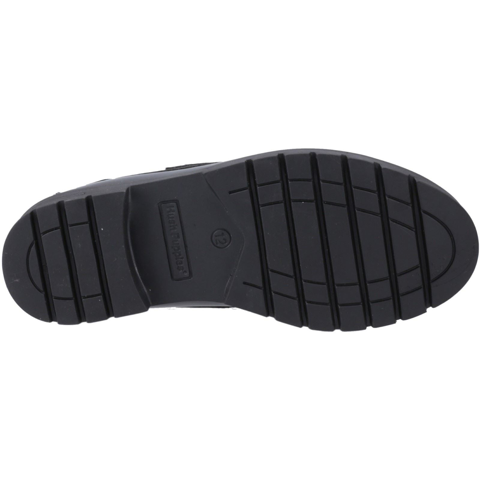 Hush Puppies Lucy Patent Leather Youth Girl's Black Shoes