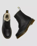 Dr. Martens Winterised Womens Black Burnished Wyoming Serena Boots