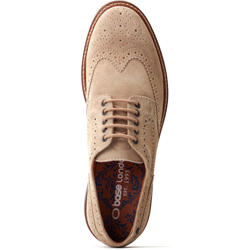 Base London Hatfield Leather Men's Sand Brogues Shoes