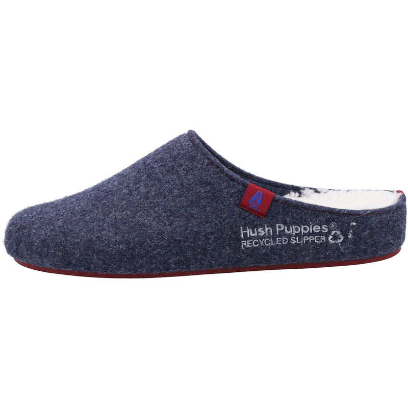 Hush Puppies The Good 90% Recycled RPET Synthetic Men's Navy Slippers