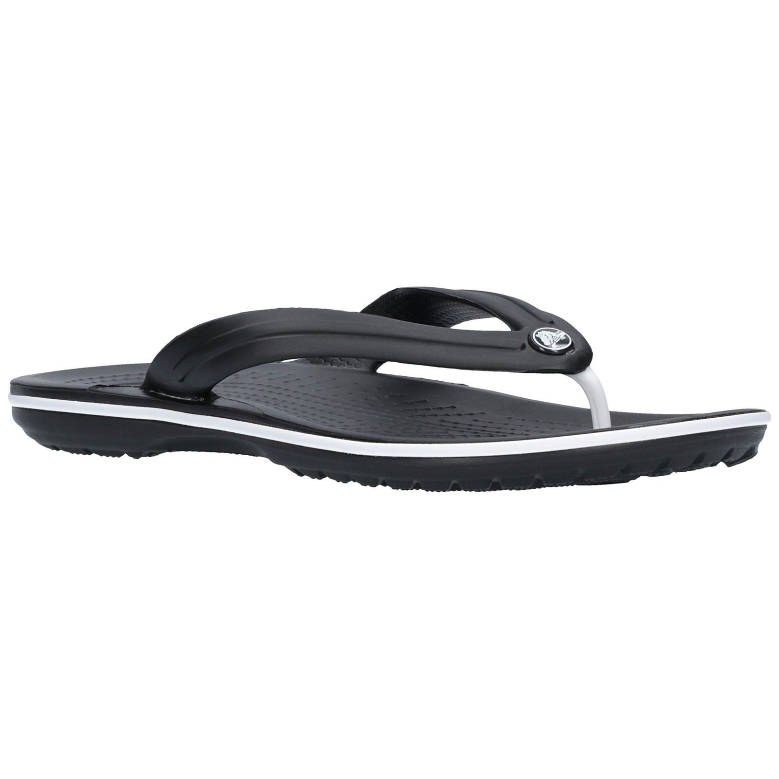 Crocs Crocband Flip Croslite Rubber Black Sandals