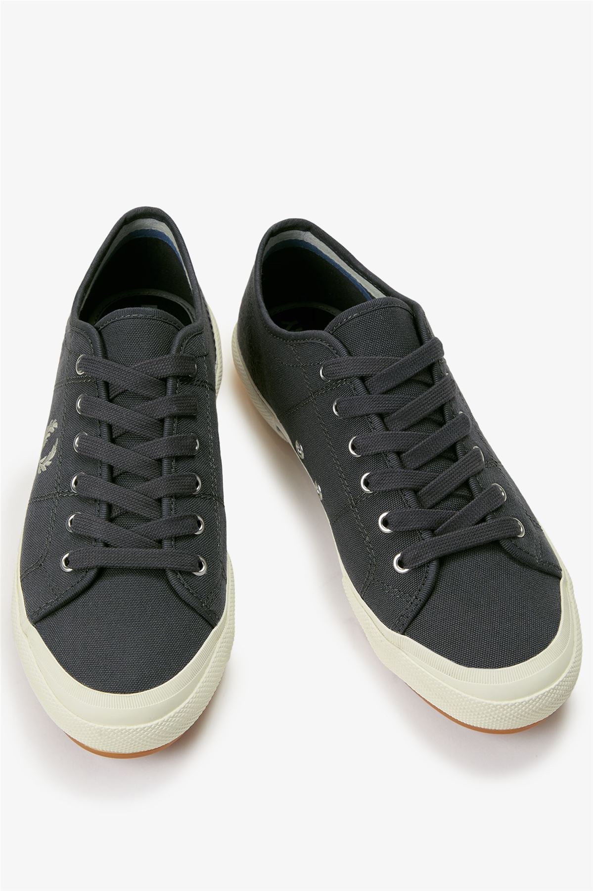 Fred Perry B708 Vintage Tennis Canvas Men's Anchor Grey Trainers