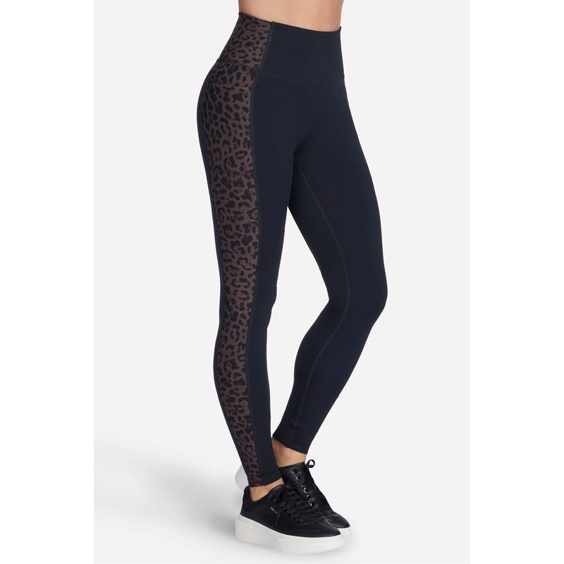 Skechers Performance GO WALK Cheetah Legging Nylon Women's Brown Sports Leggings