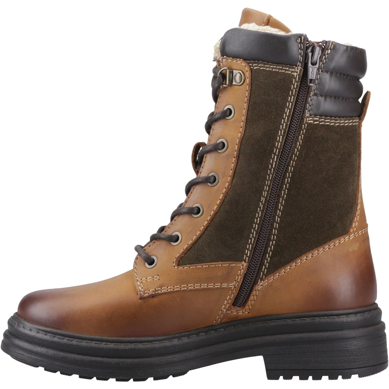Cotswold Lacock Leather Women's Tan Boots