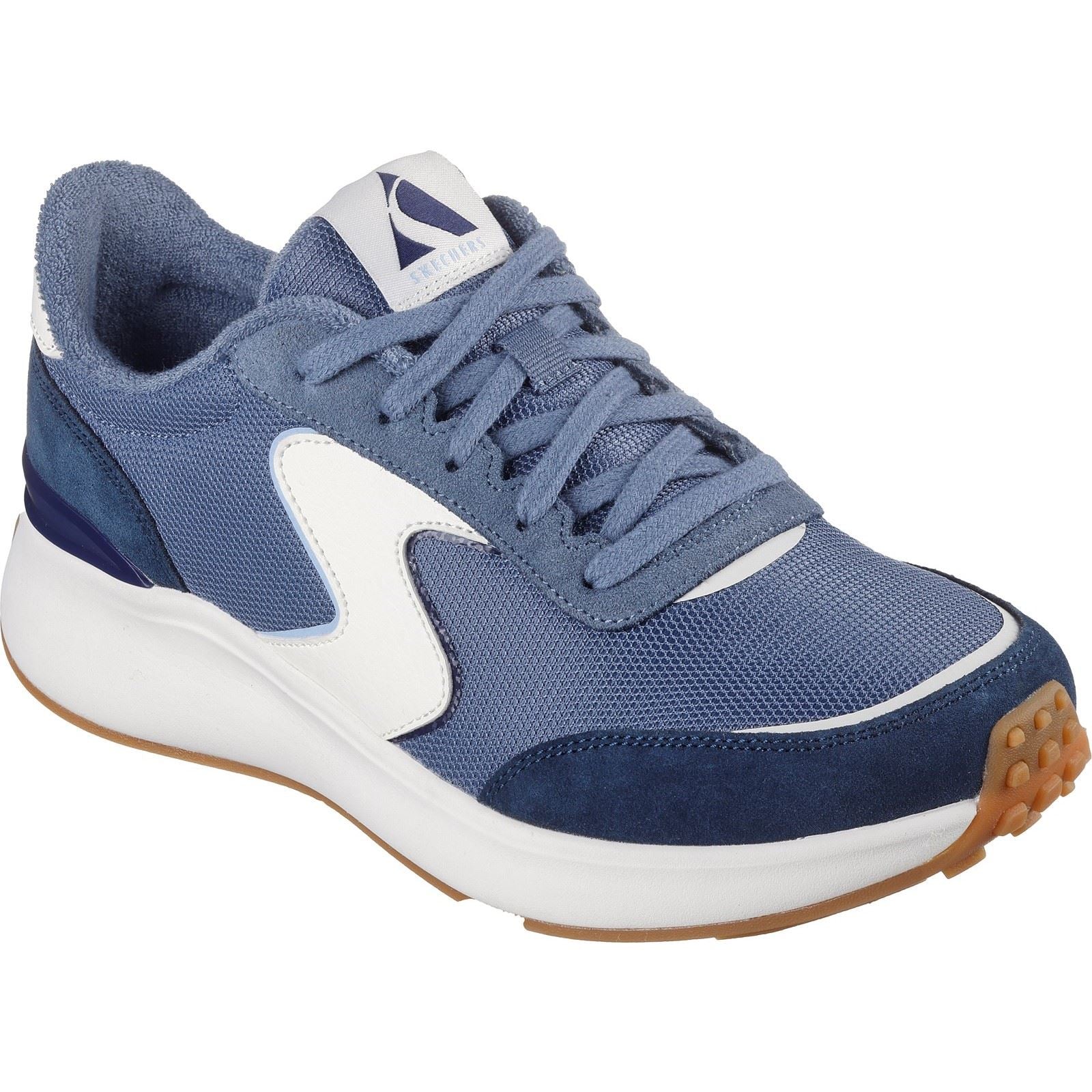 Skechers BLVD Retro Runner Leather Women's Navy Trainers
