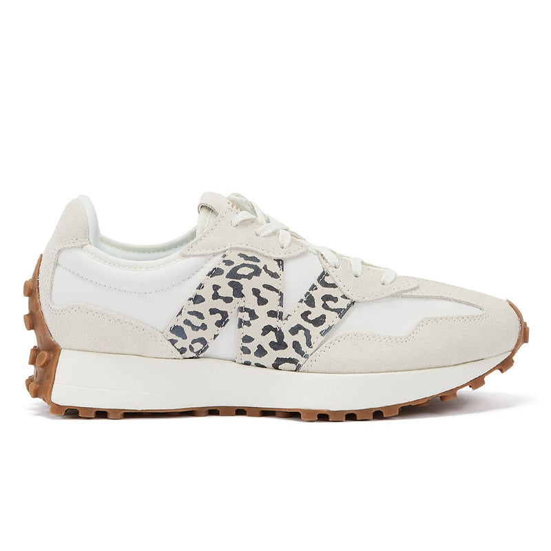 New Balance 327 Animal Print Sea Salt Women's White Trainers