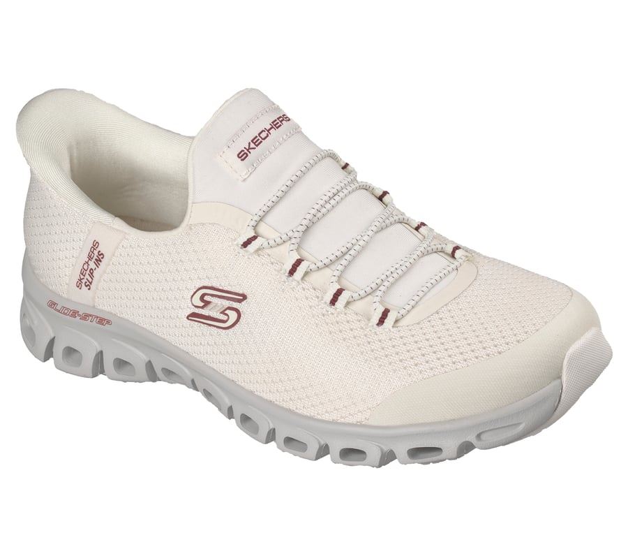 Skechers Slip-Ins Glide Step Vibey Mesh Women's White Trainers