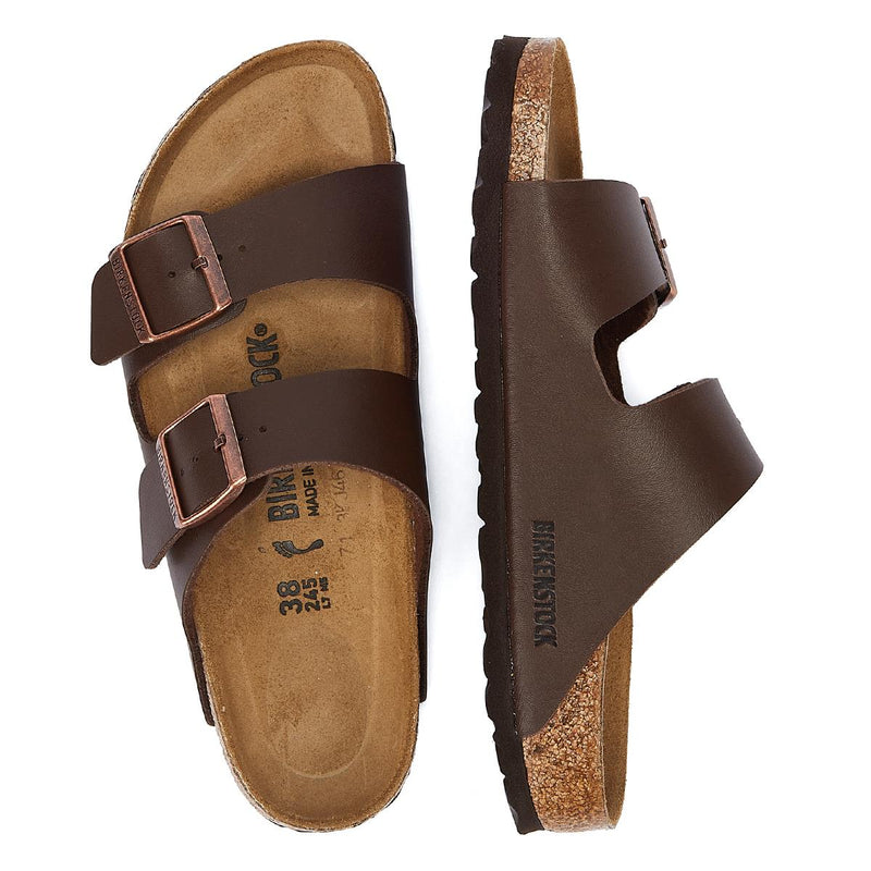 Birkenstock Arizona Birko Flor Brown Narrow Sandals