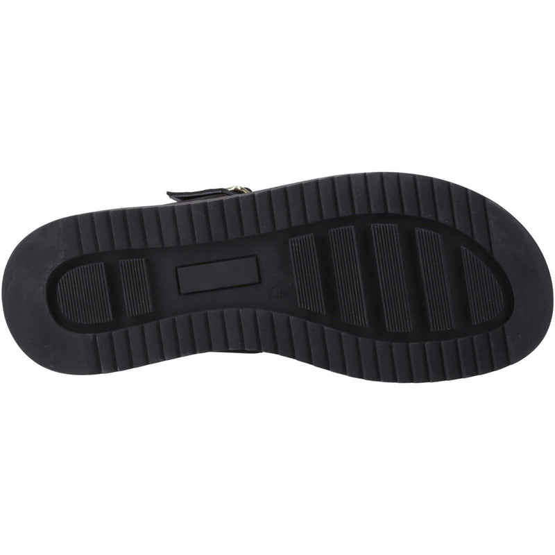 Hush Puppies Celeste Slide Leather Women's Black Sandals