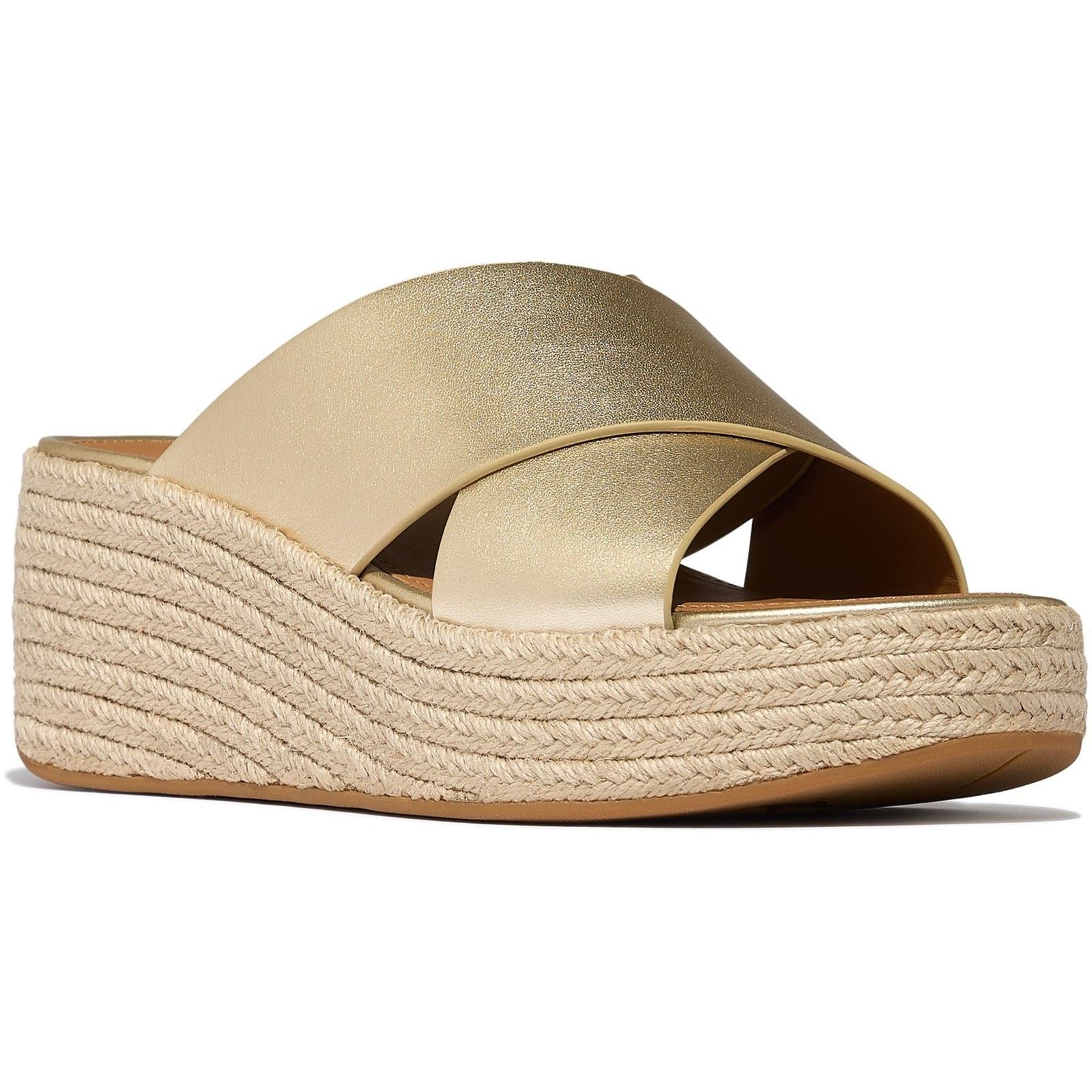 Fitflop Platfforms Leather Women's Platino Sandals