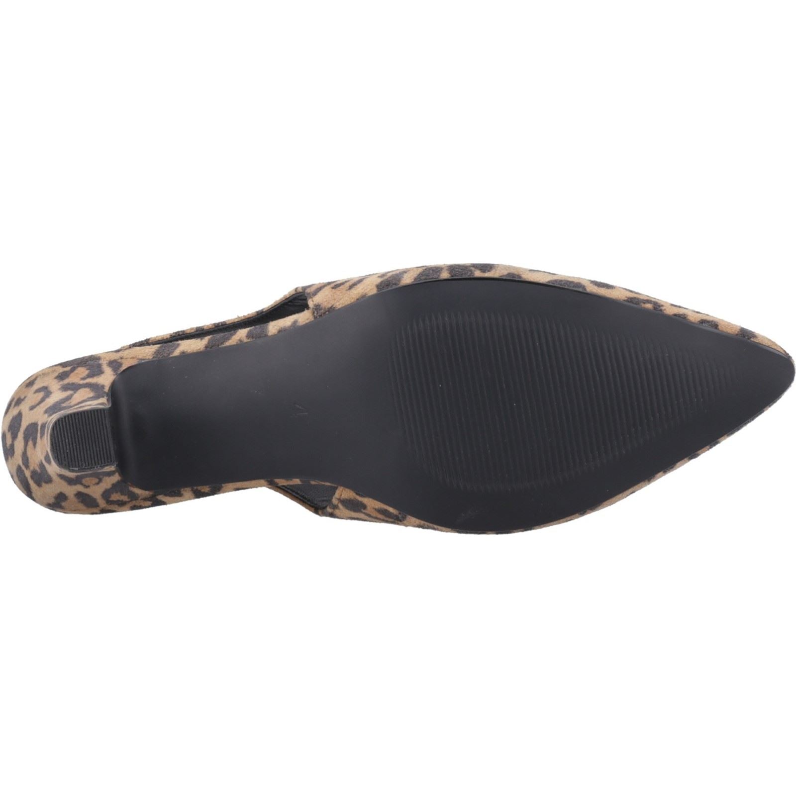 Hush Puppies Nahla Leather Women's Leopard Pointy Slingback Heels