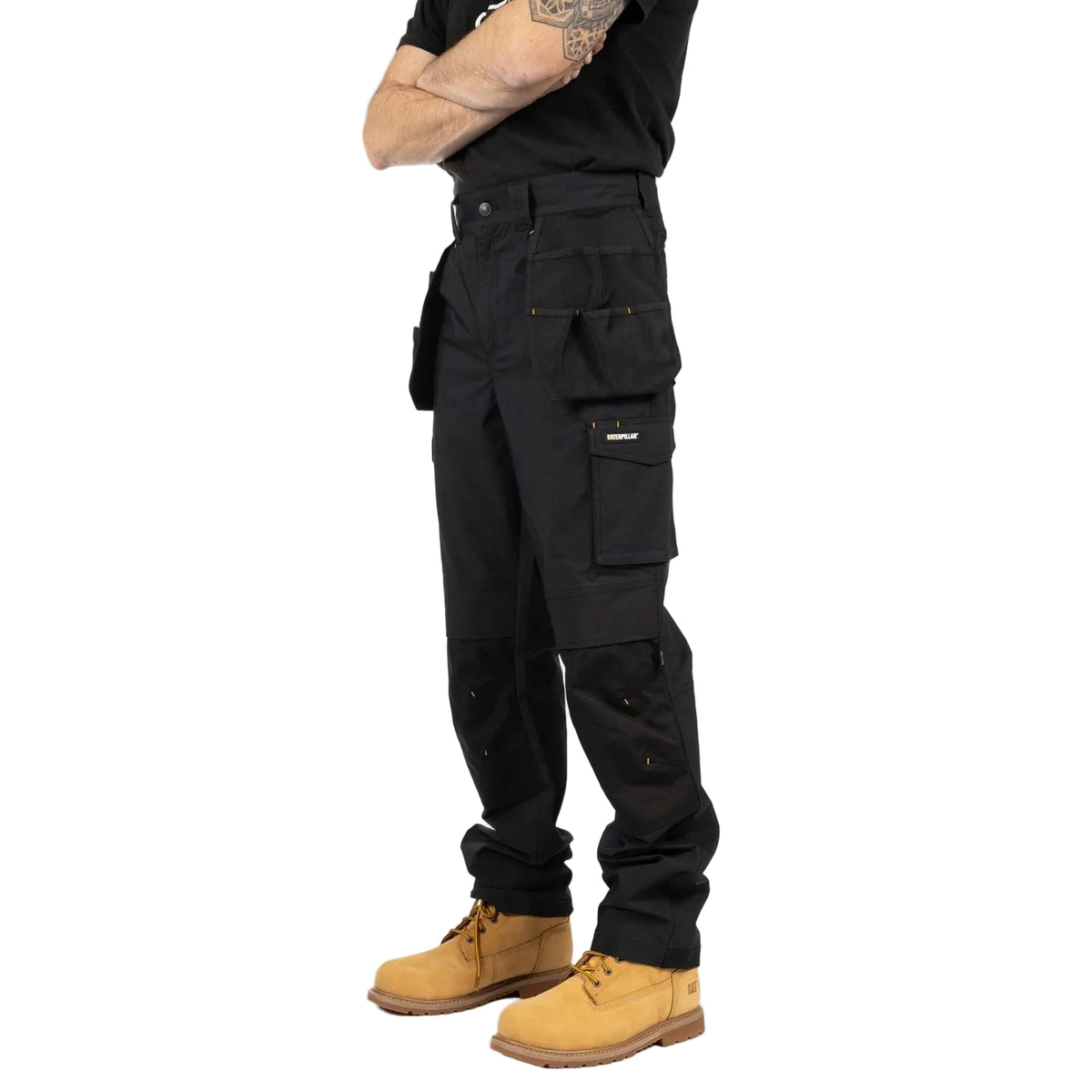Caterpillar Nexus Holster Stretch Pocket Cotton Men's Black Outdoor Trousers