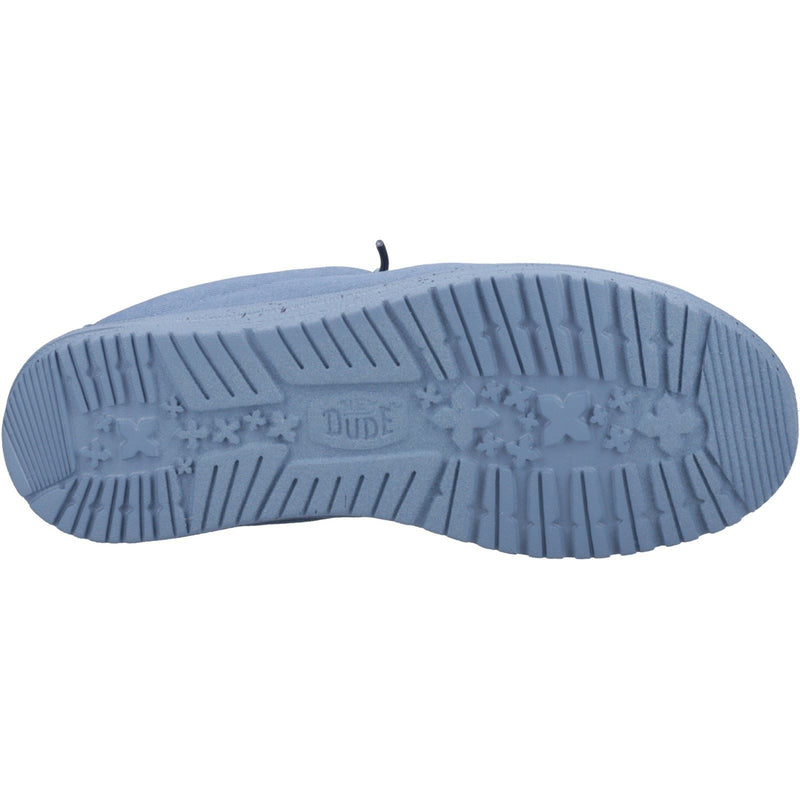 HEYDUDE Wally Slip Canvas 100% Cotton Men's Elemental Blue Slippers