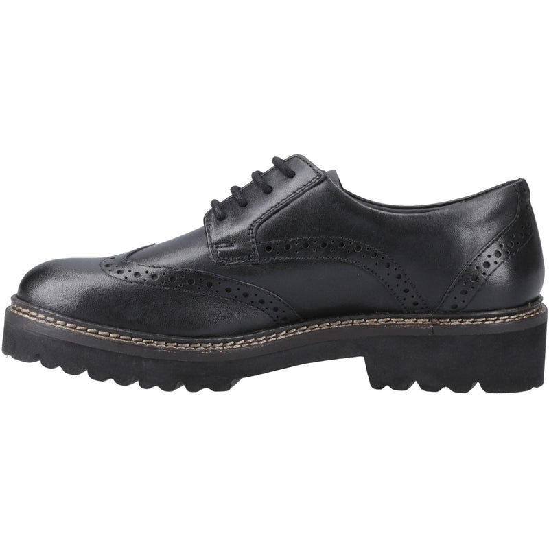 Pod Kortney Leather Women's Black Brogues Shoes