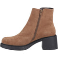 Hush Puppies Adele Suede Women's Tan Heeled Ankle Boots
