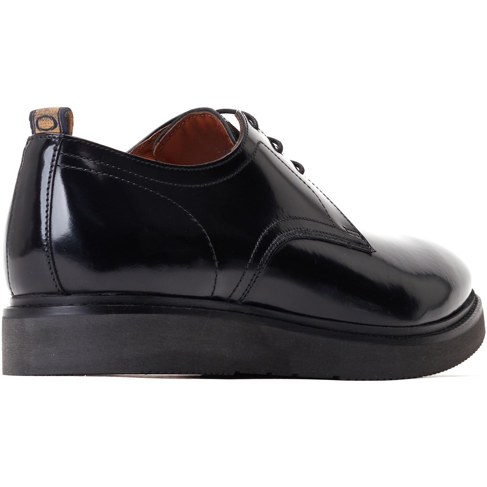 Base London Roly Leather Men's Black Oxford Shoes
