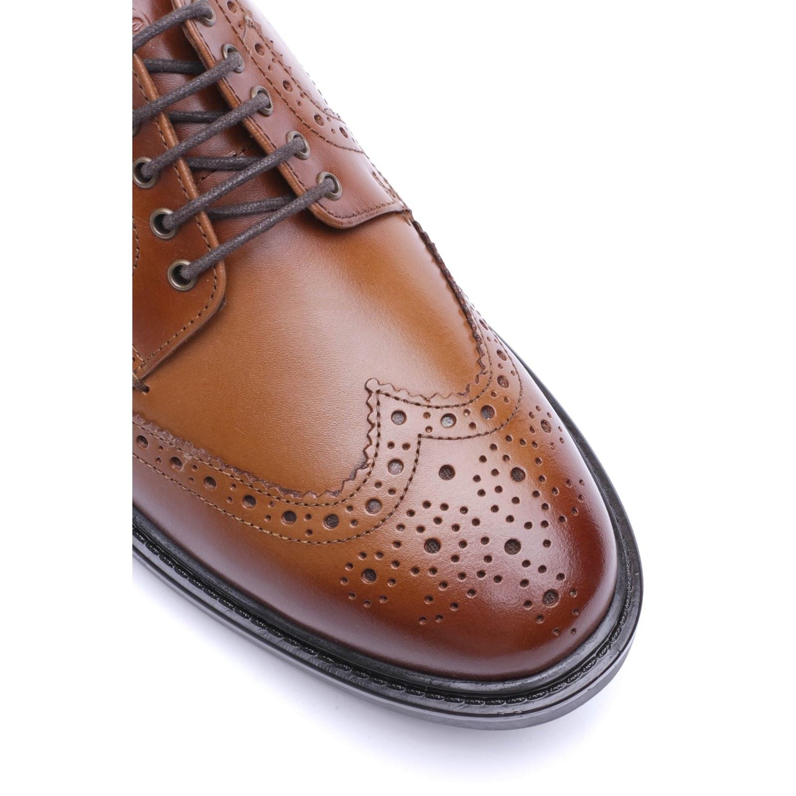 Base London Tanner Leather Men's TAN Brogues Shoes