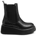 Rocket Dog Heyday Synthetic Women's Black Flat Chelsea Boots