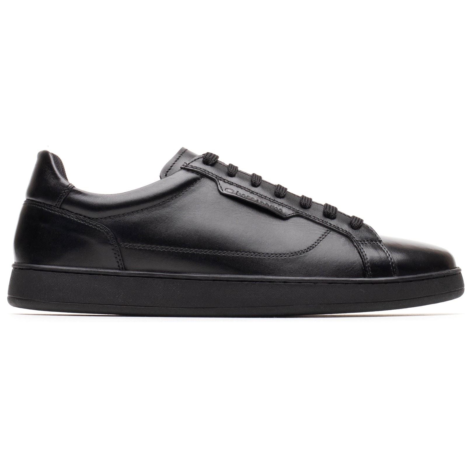 Base London Zammo Leather Men's Black Lace-Up Shoes