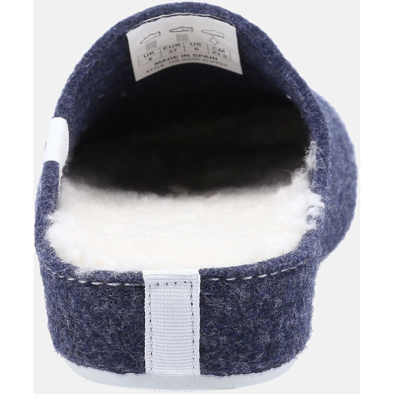 Hush Puppies The Good 90% Recycled RPET Synthetic Women's Navy Slippers