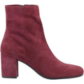 Hush Puppies Octavia Suede Women's Bordeaux Heeled Ankle Boots