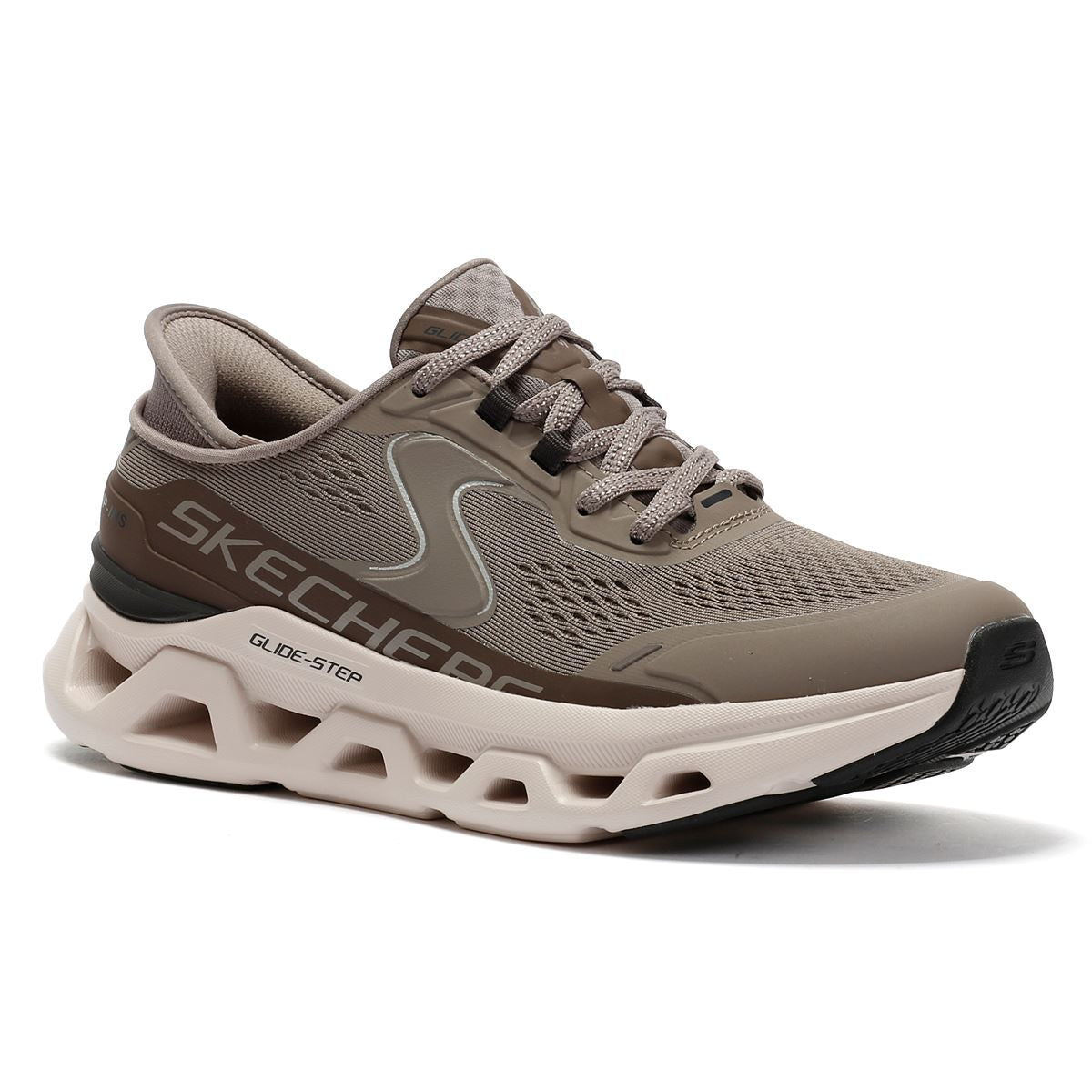 Skechers Slip-Ins Glide Step Altus Mesh Women's Khaki Trainers